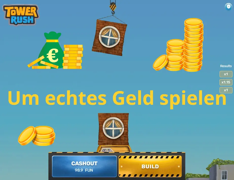 Tower Rush Geldspiel Bild