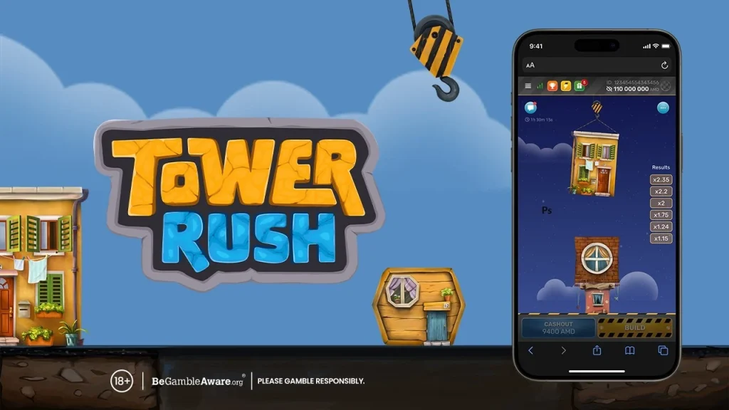 Tower Rush App auf dem Handy